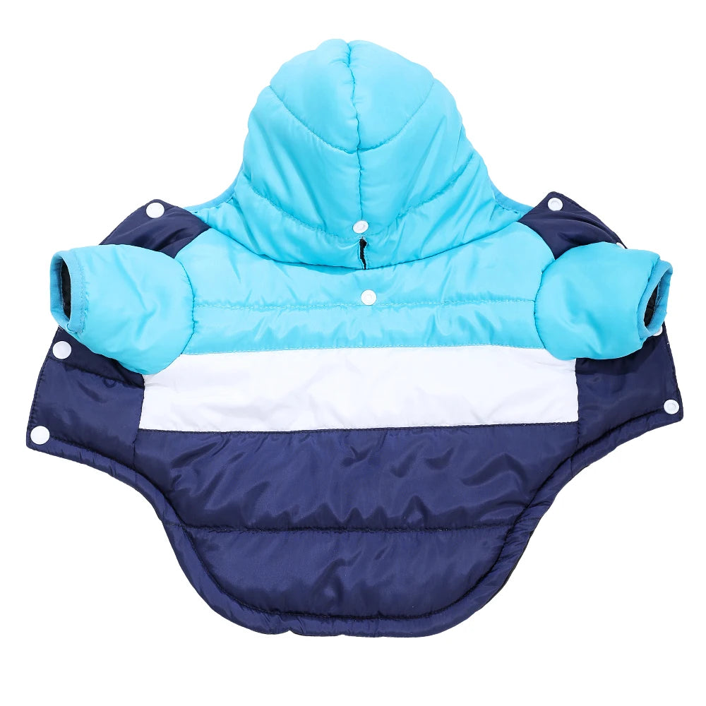 Pet Winter Hooded Coat for Small Medium Dogs Cats Windproof Warm Dog Jacket Soft Padded Puppy Clothes Chihuahua Yorkie Overalls