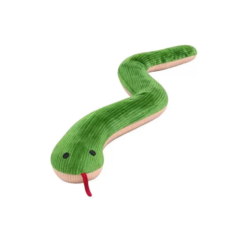 Plush Snake Interactive Pet Toy Kitten Kick Toy Durable Chew Toy Activity Play Toy For Cats Puppies Entertainment Pet Supplies